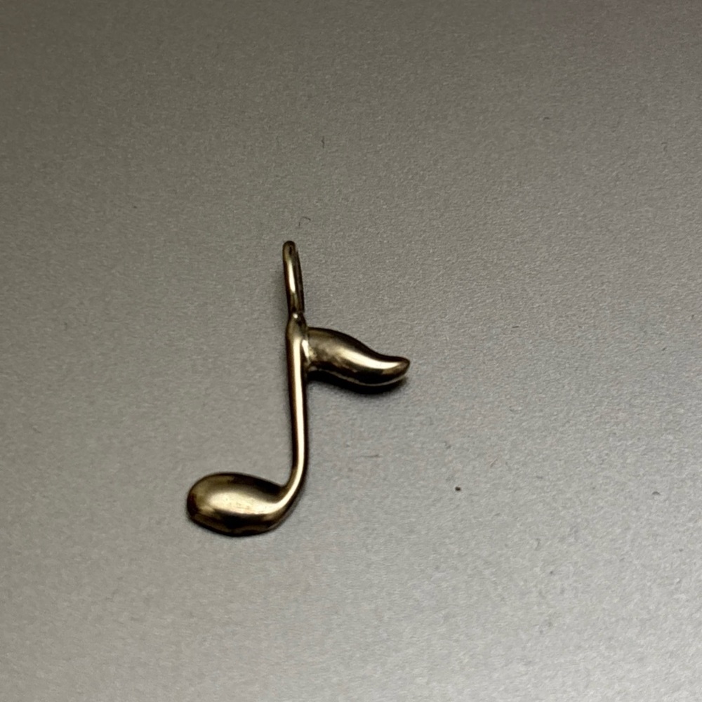 Sterling Silver Music Musical Note Charm Pendant